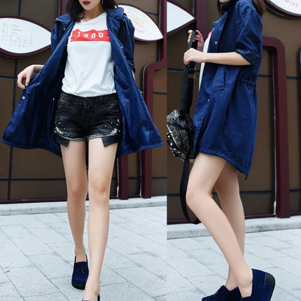 Wedge Muffin Bottom Tassel Suede Casual Shoes for Women (Color:Blue Size:40)-garmade.com