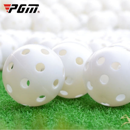 PGM 10 PCS Golf Indoor Exercise Hollow Ball (White)-garmade.com