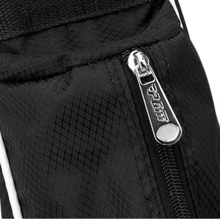 PGM Golf Nylon Ultra Light Large Capacity Waterproof Bag with Holder for Men and Women(Black)-garmade.com