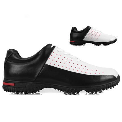 PGM Golf Breathable Non-slip Waterproof Microfiber Leather Sneakers for Men (Color:White Size:39)-garmade.com