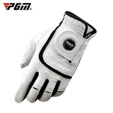 PGM Golf Sheepskin Breathable Non-slip Single Gloves for Men (Color:Left Hand Size:22)-garmade.com