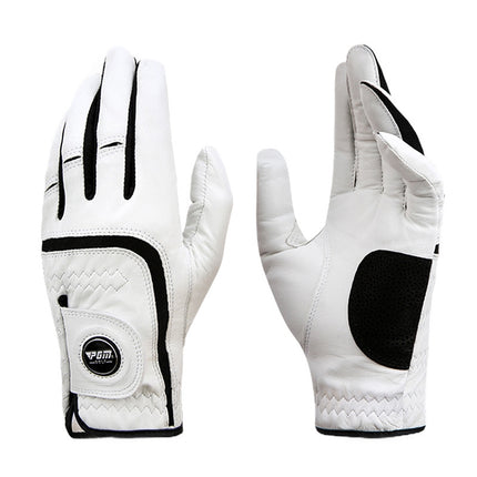 PGM Golf Sheepskin Breathable Non-slip Single Gloves for Men (Color:Left Hand Size:22)-garmade.com