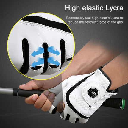 PGM Golf Sheepskin Breathable Non-slip Single Gloves for Men (Color:Left Hand Size:25)-garmade.com