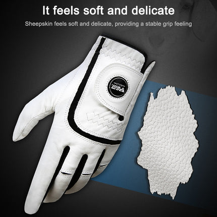 PGM Golf Sheepskin Breathable Non-slip Single Gloves for Men (Color:Left Hand Size:27)-garmade.com