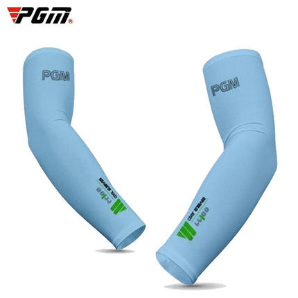 PGM Golf Ice Silk Sunscreen Sleeve for Men and Women (Color:Blue Size:XL)-garmade.com