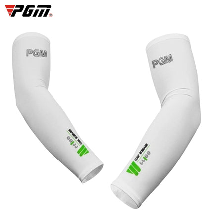 PGM Golf Ice Silk Sunscreen Sleeve for Men and Women (Color:White Size:XXL)-garmade.com