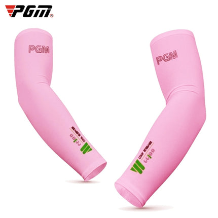 PGM Golf Ice Silk Sunscreen Sleeve for Men and Women (Color:Pink Size:XXL)-garmade.com