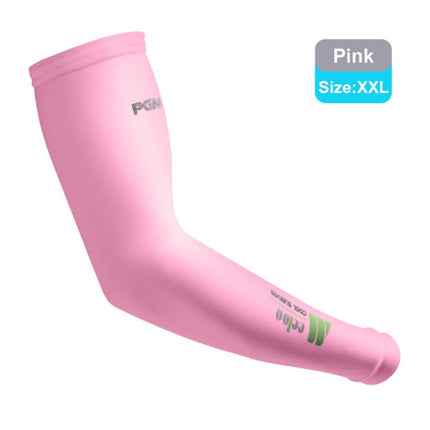 PGM Golf Ice Silk Sunscreen Sleeve for Men and Women (Color:Pink Size:XXL)-garmade.com