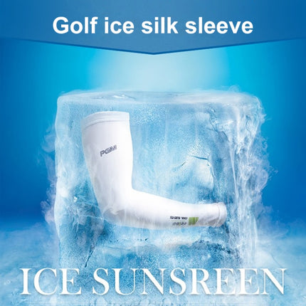 PGM Golf Ice Silk Sunscreen Sleeve for Men and Women(Color:White Size:XL)-garmade.com