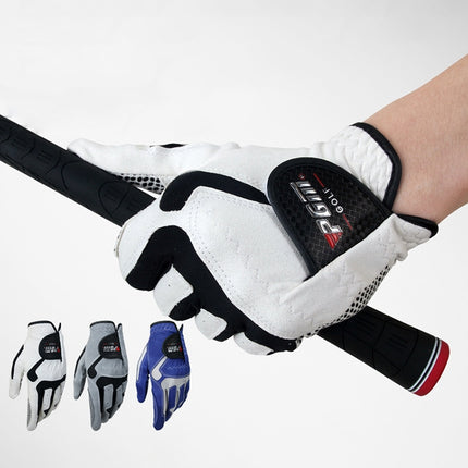 PGM Golf Left Hand Microfiber Cloth Anti-Slip Single Gloves for Men (Color:Blue Size:23)-garmade.com