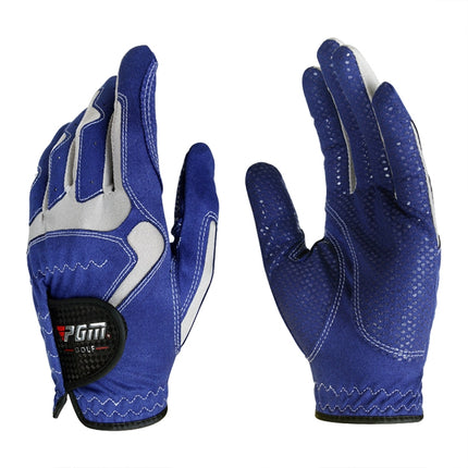 PGM Golf Left Hand Microfiber Cloth Anti-Slip Single Gloves for Men (Color:Blue Size:24)-garmade.com