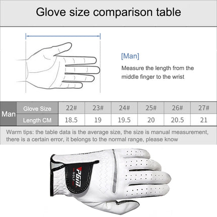 PGM Golf Sheepskin Anti-Slip Single Gloves for Men(Size: 23-Right Hand)-garmade.com