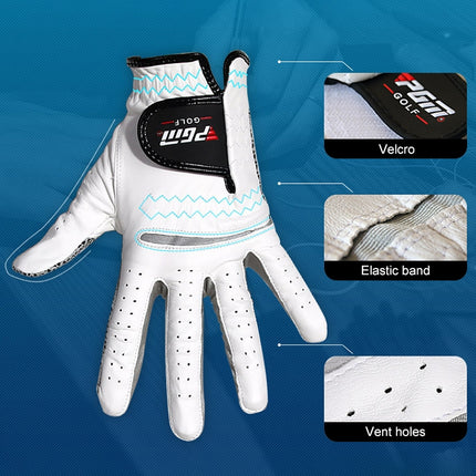 PGM Golf Sheepskin Anti-Slip Single Gloves for Men(Size: 27-Left Hand)-garmade.com
