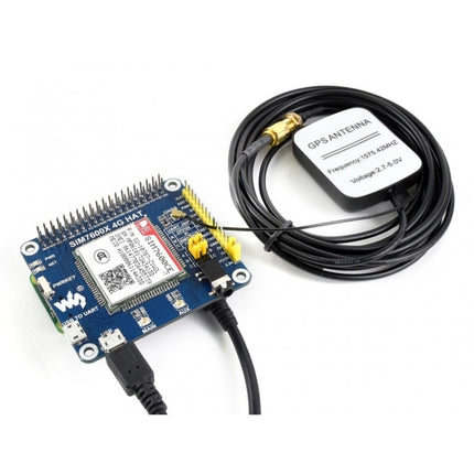Waveshare 4G / 3G / 2G / GSM / GPRS / GNSS HAT for Raspberry Pi, LTE CAT4, for China-garmade.com