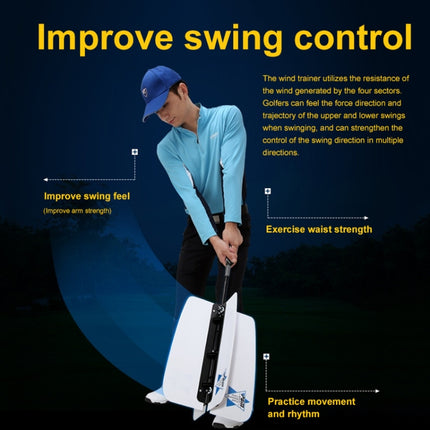 PGM Golf Warm-up Wind Swing Fan Resistance Practice Aid Trainer Training Guide-garmade.com