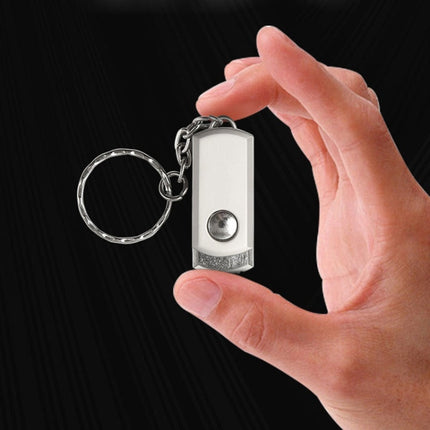 MicroDrive 128GB USB 2.0 Creative Personality Metal U Disk with Keychain (Silver)-garmade.com