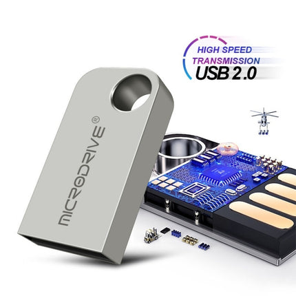 MicroDrive 64GB USB 2.0 Mini Semi-circular Metal U Disk-garmade.com