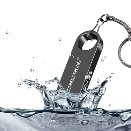 MicroDrive 8GB USB 2.0 Metal Waterproof High Speed U Disk(Pink)-garmade.com