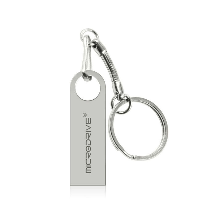 MicroDrive 8GB USB 2.0 Metal Waterproof High Speed U Disk(Grey)-garmade.com