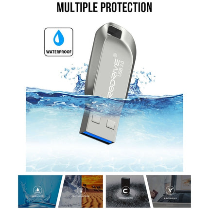 MicroDrive 64GB USB 3.0 Fashion High Speed Metal Rotating U Disk (Grey)-garmade.com