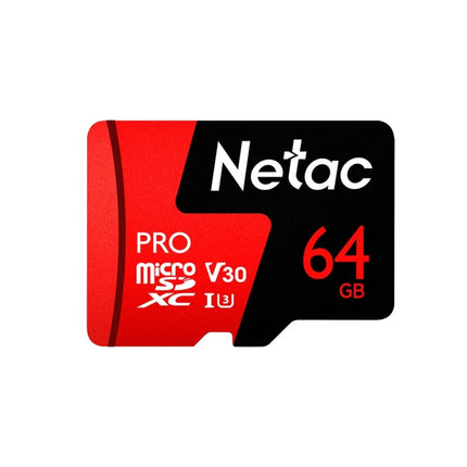 Netac P500 PRO 64GB U3 Speed Level Automobile Data Recorder Monitor Camera Memory Card TF Card-garmade.com