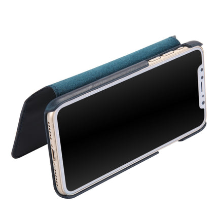 Oil Wax Cowhide Horizontal Flip Leather Case for iPhone X / XS, with Card Slots & Wallet-garmade.com