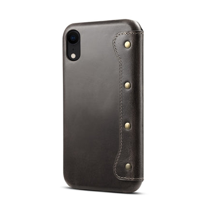 Oil Wax Cowhide Horizontal Flip Leather Case for iPhone XR, with Card Slots & Wallet-garmade.com