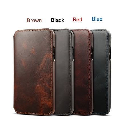 Oil Wax Cowhide Horizontal Flip Leather Case for iPhone XR, with Card Slots & Wallet-garmade.com