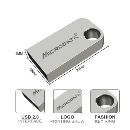 Microdata 16GB USB 2.0 Mini Metal U Disk-garmade.com