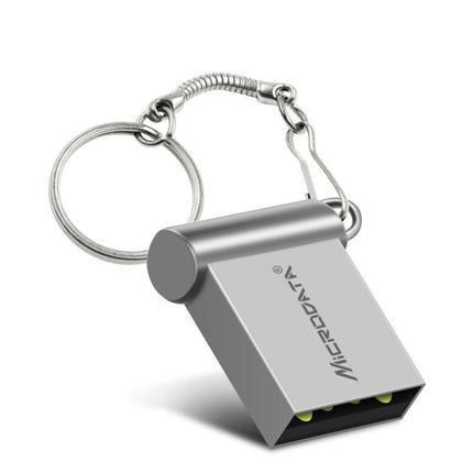 MiCRODATA 16GB USB 2.0 Computer and Car Two-use Mini U Disk(Silver Grey)-garmade.com