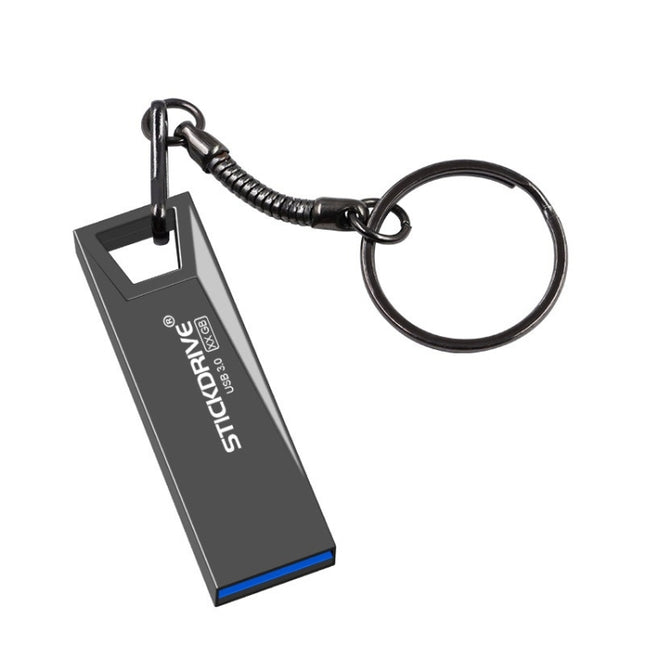 STICKDRIVE 64GB USB 3.0 High Speed Mini Metal U Disk (Black)-garmade.com
