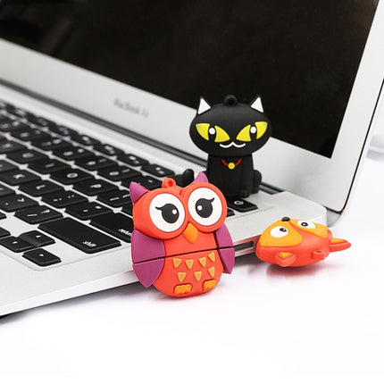 MicroDrive 64GB USB 2.0 Creative Cute Owl U Disk-garmade.com