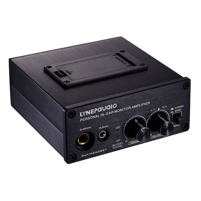 LINEPAUDIO B982 Power Amplifier Instrument Drummer Earphone Monitor Signal Amplifier, Dual XLR Input (Black)-garmade.com