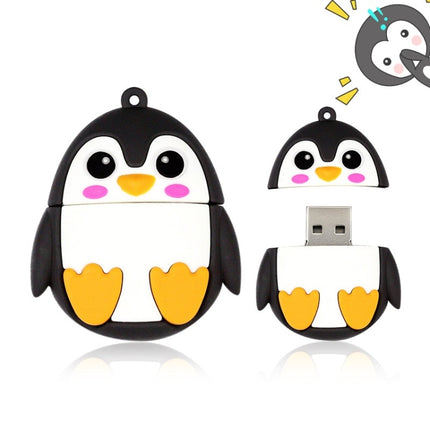 MicroDrive 8GB USB 2.0 Creative Cute Penguin U Disk-garmade.com