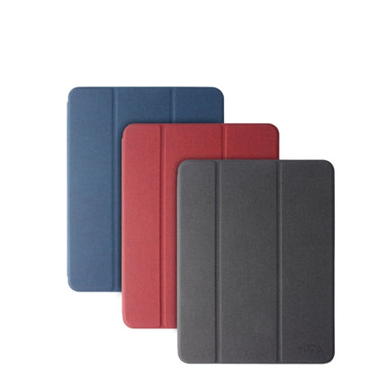 Mutural Exquisite Series Cloth Texture PU+TPU Leather Case for iPad Pro 12.9 inch (2018), with 3-Fold Holder & Pen Slot & Sleep & Wake-up Function-garmade.com
