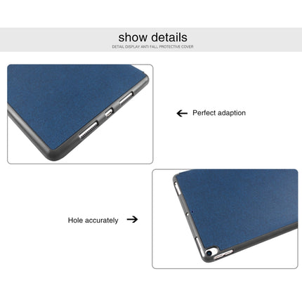 Mutural Exquisite Series Cloth Texture PU+TPU Leather Case for iPad Pro 10.5 inch, with 3-Fold Holder & Pen Slot & Sleep & Wake-up Function(Red)-garmade.com