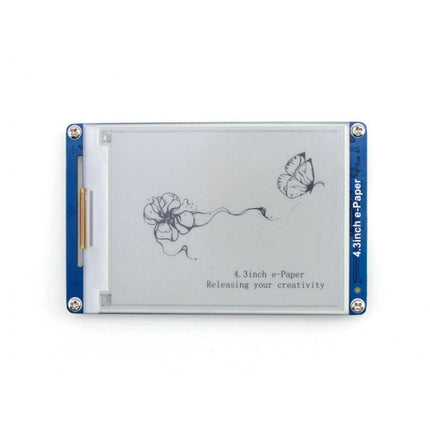 Waveshare 4.3 inch 800x600 Pixel Serial Interface Electronic Paper Display UART Module-garmade.com