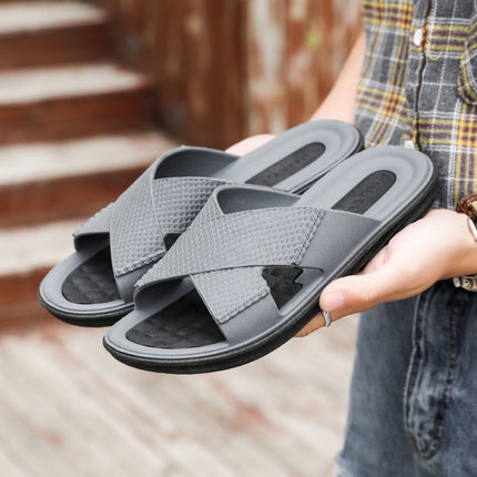 Casual Fashion Beach Sandals Slippers for Men (Color:Grey Size:43)-garmade.com
