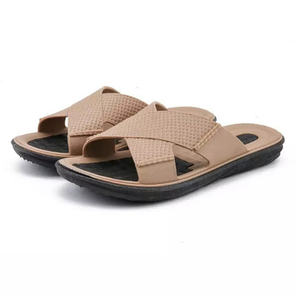 Casual Fashion Beach Sandals Slippers for Men (Color:Khaki Size:40)-garmade.com