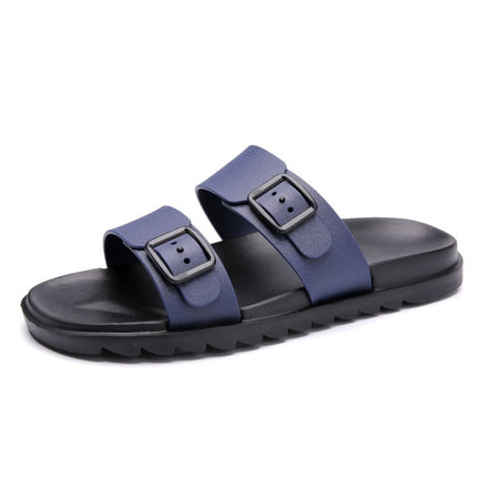 Stylish Lightweight Non-slip Wearable Slippers Beach Shoes for Men (Color:Blue Size:40)-garmade.com