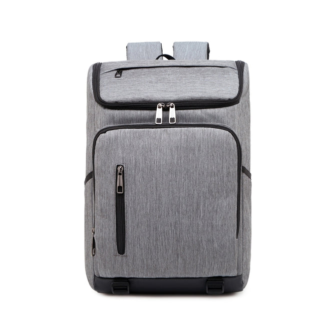 Fashion Large Capacity Casual Breathable Notebook Tablet Backpack Grey-garmade.com