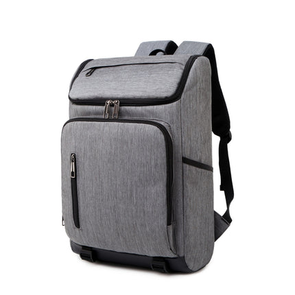 Fashion Large Capacity Casual Breathable Notebook Tablet Backpack Grey-garmade.com