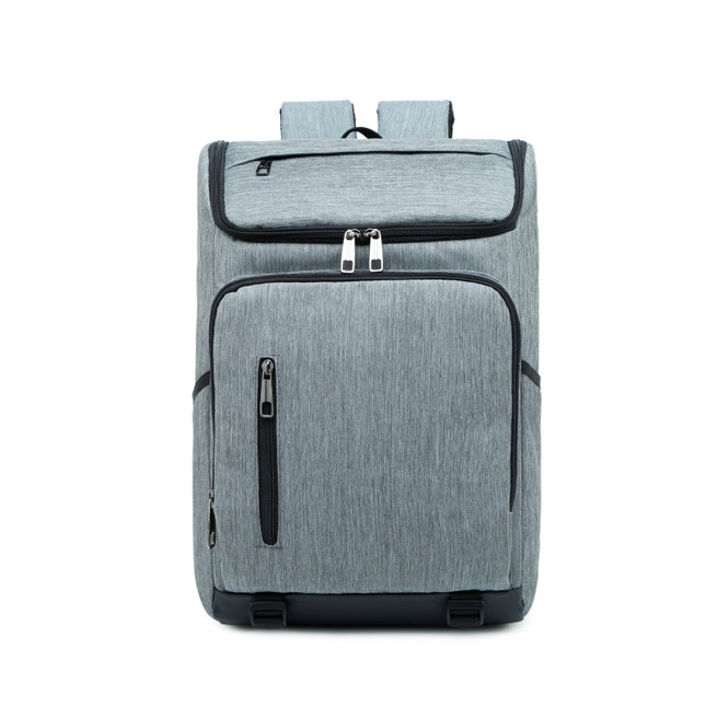 Fashion Large Capacity Casual Breathable Notebook Tablet Backpack Grey-garmade.com