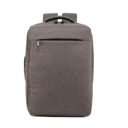 Fashion Large Capacity Casual Breathable Notebook Tablet Backpack (Brown)-garmade.com