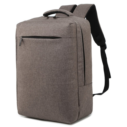 Fashion Large Capacity Casual Breathable Notebook Tablet Backpack (Brown)-garmade.com
