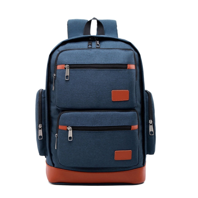 Large Capacity Outdoor Leisure Breathable Multi-function Notebook Tablet Backpack (Blue)-garmade.com