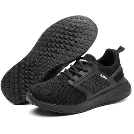 Jiefu Portable And Breathable Electrical Insulating Labor Protection Shoes (Color:Black Size:36)-garmade.com