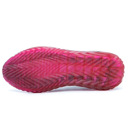 Jiefu Flying Knitted Air Permeable Insulating Steel Head Anti Smashing Shoes Anti Piercing Safety Labor Protection Shoes (Color:Rose Red Size:36)-garmade.com