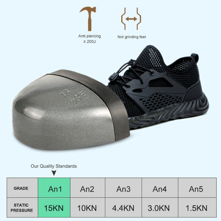 Jiefu Insulating Work Safety Shoes With Air Permeability, Impact Resistance And Puncture Resistance (Color:Black Size:41)-garmade.com