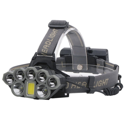 YWXLight 8 LEDs USB Rechargeable Outdoor Lighting Strong Light Night Fishing Headlight-garmade.com